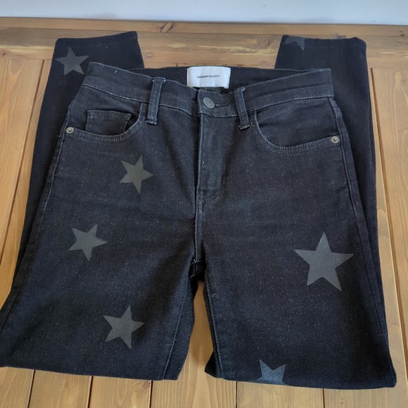 Current Elliot High-Rise Stiletto Skinny Jeans with Stars - Picture 6 of 12